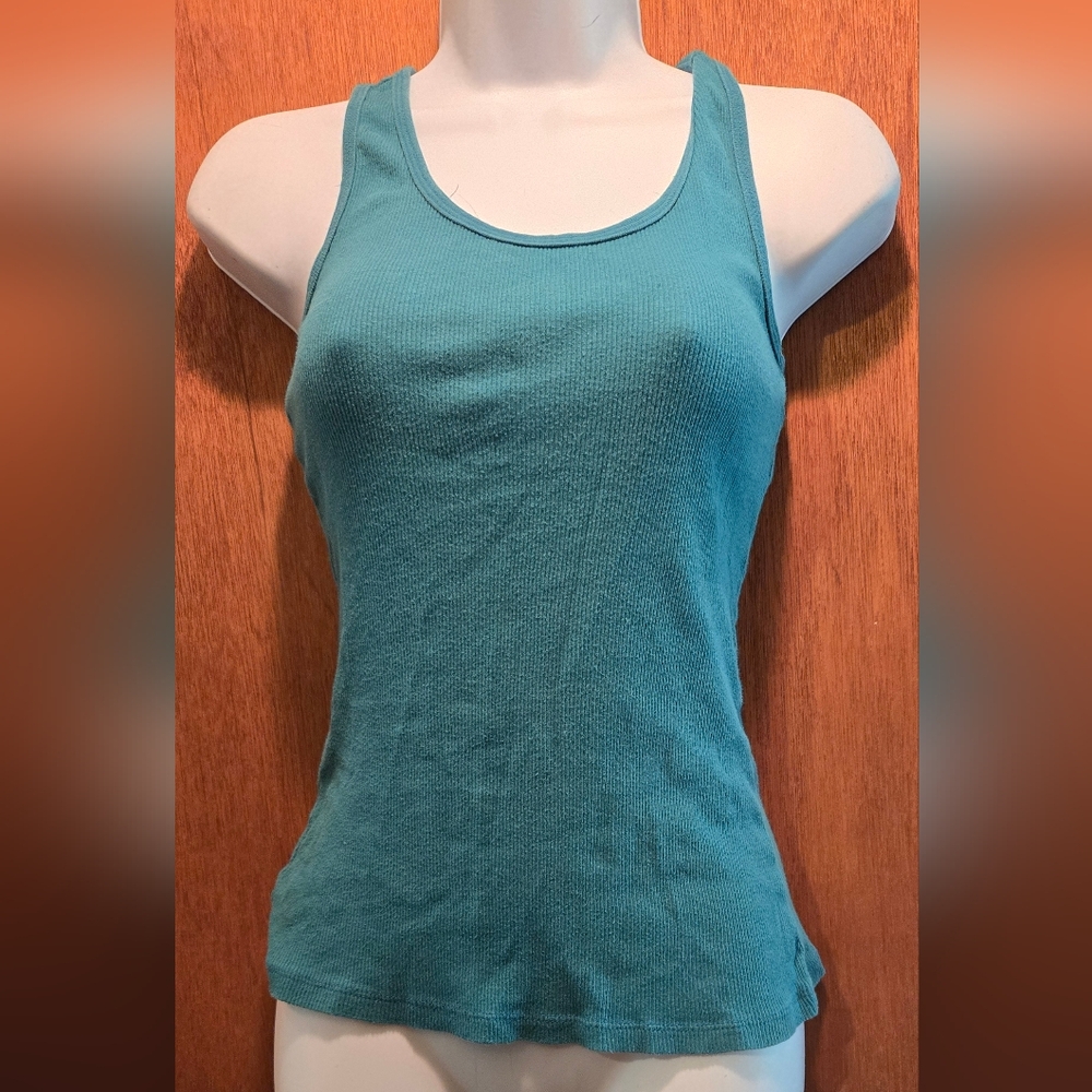 Mossimo teal tank top szL - Picture 2 of 5